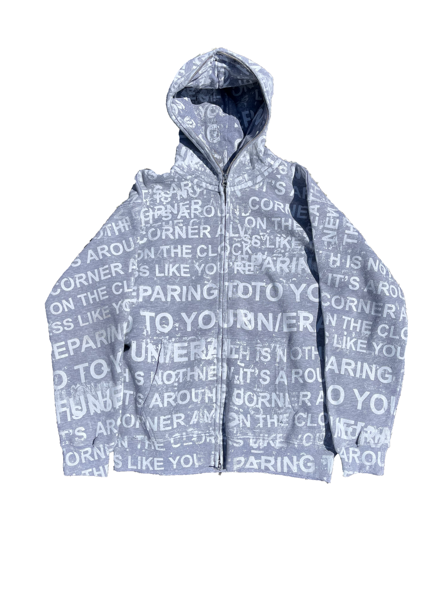 Death Poem Full Zip Hoodies