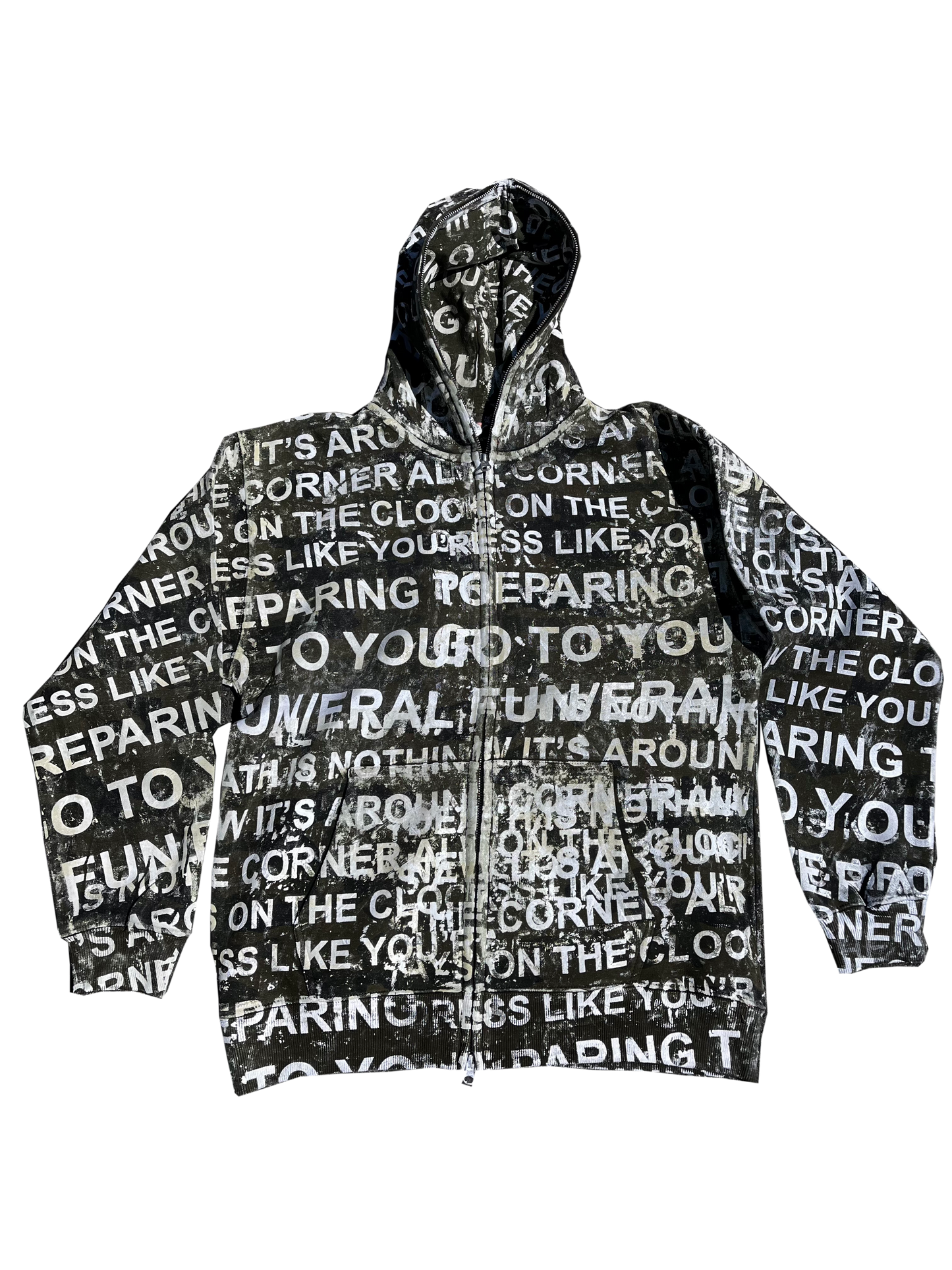 Death Poem Full Zip Hoodies